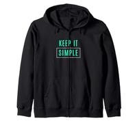 Aqua verde azulado claro tan simple como se pone verde azulado claro Aqua Sudadera con Capucha