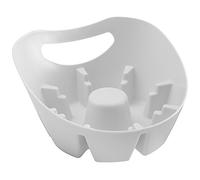 Aqua Vista Plumb Craft 7506810 maxclean para Inodoro y Drenaje émbolo - Potencia máxima de Sumir para Todo Tipo de Inodoro, MAXClean Universal Plunger Holder Drip Tray - Fits All Plungers, Blanco