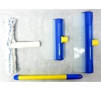 aquab Set de carga nº 1 - 1 x pequeñas y grandes Borrador con borde de silicona, agua Fang canaleta y externo Fang Reservorio de recogida de agua, 1 x einwascher, 1 x mango - Novedad mundial - Conocido de la TV