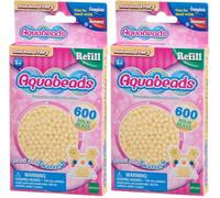 Aquabeads - 32628 - Pack abalorios sólidos Blanco marfil (EPI) (Paquete de 2)