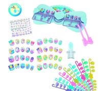 Aquabeads Kit de uñas de diseño de unicornio: incluye más de 40 diseños de uñas con temática de unicornio, a partir de 4 años