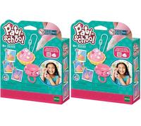 Aquabeads PATISCHOOL- Pink Kit de decoración Rosa, 32333, Multicolor, Talla Única (Paquete de 2)