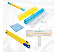 Aquablade® MAXI 40CM THE ORIGINAL | Limpiacristales de silicona con depósito | Kit para la limpieza de ventanas | Calidad profesional | HS CODE 9603909900 Customs Authorisation REX N.
