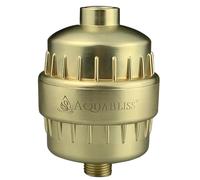 AquaBliss AB-SF100-GD SF100-Filtro de Ducha, Color Dorado Mate