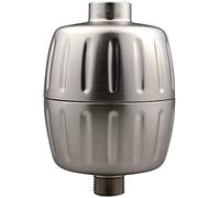 AquaBliss - Filtro de ducha universal de alta resistencia con filtración avanzada superior de 30x para cabezal de ducha que reduce productos químicos, cloro y olores, níquel cepillado (SF500)