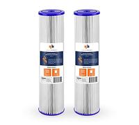 Aquaboon Cartucho de filtro de agua plisado de 5 micrones de 20 x 4,5 pulgadas para toda la casa, compatible con ECP5-20BB, SPC-45-2005, paquete de 2