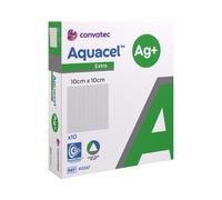 Aquacel Ag+ Extra Apósito Estéril 10x10cm 10 unidades
