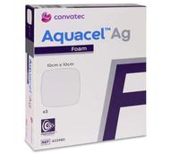 Aquacel Ag Foam 10X10 3 ud - Apósito no adhesivo de espuma con plata