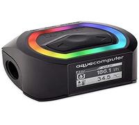 Aquacomputer 53293 Sensor de Flujo Alto Next, OLED, 2 G1/4, RGBpx, Color Negro