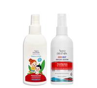 AquaDERMIS Pack Familiar HClO | Spray Niños Babies & Kids 250ml + Skin Help Adultos 250ml | Ácido Hipocloroso | Sin Alcohol | Piel Sensible Toda la Familia