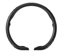 AQUADORA Cubierta de Volante de Fibre de Carbone Antideslizante y Transpirable Clima para Ford Kuga 2013-2019,D Black