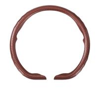 AQUADORA Cubierta de Volante de Fibre de Carbone Antideslizante y Transpirable Clima para Hyundai Elantra 2010-2021,D Brown