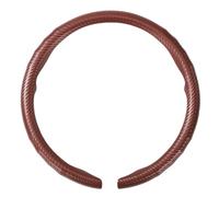 AQUADORA Cubierta de Volante de Fibre de Carbone Antideslizante y Transpirable Clima para Hyundai Tucson L 2021-2025,R Brown