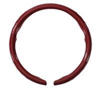 AQUADORA Cubierta de Volante de Textura de Fibra de Carbono grabada a láser Antideslizante y Transpirable Clima para Mitsubishi Galant 2007-2022,R-Red