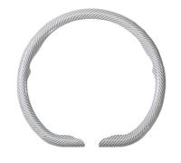 AQUADORA Cubierta de Volante de Textura de Fibra de Carbono grabada a láser Antideslizante y Transpirable Clima para Mercedes-Benz C-Class W203 2000-2007,D-White
