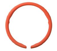 AQUADORA Cubierta de Volante de Textura de Napa Antideslizante y Transpirable Clima para Toyota Vios FS 2014-2019,R Orange