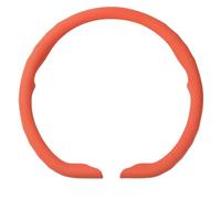 AQUADORA Cubierta de Volante de Textura de Napa Antideslizante y Transpirable Clima para Toyota Vios FS 2014-2019,D Orange