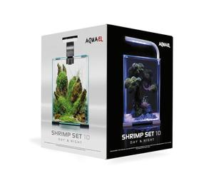 Aquael 122977 Shrimp Set Day&Night 10, Blanco, 3,26 kg, 10 litros, 1 Unidad (Paquete de 1)