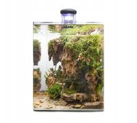 AQUAEL OptiBent - Juego de Acuario con Accesorios, 20 cm, Color Blanco, 25 x 25 x 30 x 19 l, de Cristal Extra Claro