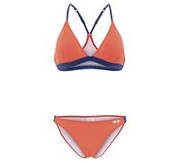 AquaFeeL Bikini para Mujer, Naranja/Azul Marino, 42 / B