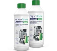 Aquafloow 2x500ml Descalcificador Liquido Universal para Cafeteras | Descalcificación y Limpieza, Limpiador Express, Líquido Antical Máquina de Café | Compatible con Delonghi Saeco