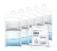 AquaFloow 5x210G Deshumidificador colgante, Absorbente de humedad para armario, Deshumidificador colgante antihumedad, Bolsa desecante resistente a la humedad