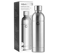 Aquafloow Botella de Acero Inoxidable para Gasificadores de Agua - Botella de 0,8 L Sin BPA, Flacón Reutilizable para Agua con Gas, Preparación de Agua Petrillante y Gasificación