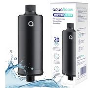 Aquafloow Filtro de Ducha, Filtro contra Calcio, Cloro y Suciedad, Filtración a 20 Etapas - Reduce la Caída del Cabello y las Irritaciones de la Piel - Compatible con la Mayoría de Duchas