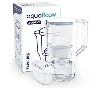 Aquafloow Jarra de Agua Filtrada 2.5 L, Compatible con Dafi Unimax, Brita Maxtra, Laica Serie 1000 | Filtro de Agua que Reduce la cal y el Cloro, Agua filtrada - Jarra Filtrante + 1x Cartucho