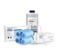 Aquafloow Kit de Cuidado para Cafeteras | Accesorios para Baristas - 2x Filtro AquaClean, 1000ml Descalcificador, 20x Pastillas Descalcificadoras, Cepillo de Limpieza, Lubricante | para Saeco Philips