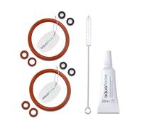 Aquafloow Kit de repuestos y Limpieza Compatible con cafetera automática Siemens, p. ej. EQ.5 EQ.6 EQ.7 EQ.8 - 10 Juntas tóricas para Grupo de infusión, Grasa de Silicona 5 g, Cepillo de Limpieza