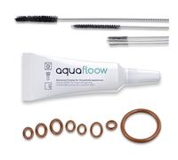 AquaFloow kit limpieza y recambios para cafetera Philips Saeco LatteGo Gaggia - 5 cepillos finos, 8 juntas, grasa de silicona 5g, accesorios y repuestos para cafeteras automáticas