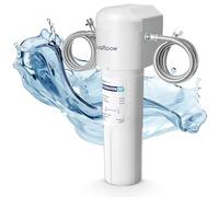 Aquafloow sistema de filtrado de agua debajo del fregadero, filtro de agua reductor de cloro, carbón activado, conexión directa al grifo de la cocina, alta eficiencia de 30.000 litros o 6-12 meses