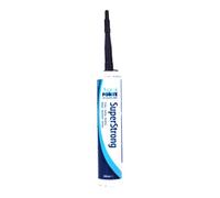AquaForte Adhesivo elástico para estanque y acuario, Superstrong MS Polymer, 290ml, negro, Sella todo de forma sencilla, Adecuado para EPDM y PVC, entre otros, También se pega bajo el agua