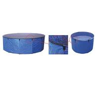 AquaForte Koi Bowl flexible 90 cm x A 60 cm, aprox, 380 litros, plegable, fácil de montar, in olsa de almacenamiento y red de cubierta extraíble, para trasladar a sus peces