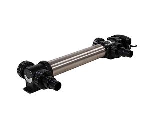 AquaForte SUV-772 RVS UV-C, PL 2x36W, Longitud 1030 mm, Tamaño del estanque 90 m3, Flujo recomendado 8 m3⁄h, Presión 1,0 bar, Incluye 4 boquillas para manguera 38/50 mm