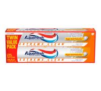 Aquafresh Extreme Clean Whitening Action Fluoride Toothpaste for Cavity Protection 5.6 ounce Twinpack (Two 5.6oz tubes)