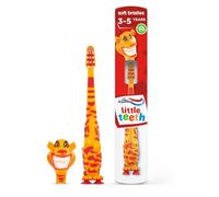 Aquafresh Little Teeth 3-5 - Cepillo de dientes para niños, especialmente diseñado para niños por expertos dentales, embalaje sin plástico, cepillo de dientes suave