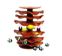 AquaHaven - Decoración de cueva para acuario, hábitat betta, con ventosa, refugio de camarones con diseño natural | Guppy Betta escondite de silencio, cría, escondite, decoración, uso en el aquar