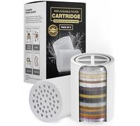 AquaHomeGroup Cartucho de repuesto 20 etapas, paquete de 2 (sin carcasa), compatible con cualquier filtro de ducha de diseño similar de 15 y 20 etapas