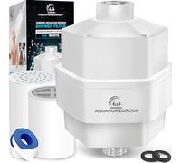 AquaHomeGroup Filtro de ducha de 20 etapas para agua dura, filtro universal de alta salida para cloro, fluoruro, metales pesados, filtro de agua de ducha con vitamina C E para cabello, piel y uñas