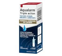 AQUALARM | Triple Action Ojos Muy Secos Frasco | Hidratación Intensa de las 3 Capas Lagrimales | Ácido Hialurónico y Lípidos | Alivia el Ardor | Compatible con Lentes | 10ml