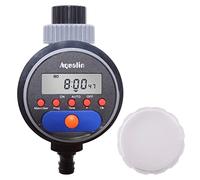 Aqualin Reloj de riego con válvula de Bola, Ordenador de riego automático, actualización de Ordenador de Agua, Temporizador, Sistema de riego para jardín, Patio (con Pantalla)