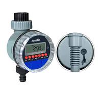 Aqualin Temporizador de Agua de Manguera Temporizadores para mangueras Controlador del Sistema de riego de Jardines Computadora de riego Impermeable, Compatible con Sensor de Lluvia