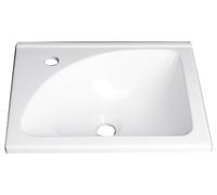 Aqualine lavabo 40.8x32.3 cm rectangular para mueble blanco LM408