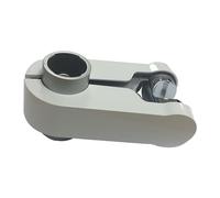 Aqualisa 910599 - Soporte deslizante para ducha con agarre de pellizco, medio blanco, 25 mm