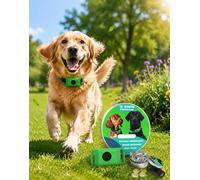 AqualityPets Collar for Dogs, Natural Aromatherapy Collar with Plant-Based Botanical Extracts, Adjustable Fresh Scent Accessory for Outdoor Activities, Daily Wear, Small Medium Large Breeds (Verde)
