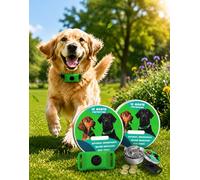 AqualityPets Collar for Dogs, Natural Aromatherapy Collar with Plant-Based Botanical Extracts, Adjustable Fresh Scent Accessory for Outdoor Activities, Daily Wear, Small Medium Large Breeds (Verde*2)