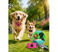 AqualityPets Collar for Dogs, Natural Aromatherapy Collar with Plant-Based Botanical Extracts, Adjustable Fresh Scent Accessory for Outdoor Activities, Daily Wear, Small Medium Large Breeds (Rose)
