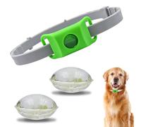 AqualityPets Natural Flea and Tick Collar for Dogs,Repellent Hanger - 100% Natural Essential Oil, Waterproof,Adjustable for Puppies & Dogs from 7 Weeks - Up to 16 Months (2, Green)